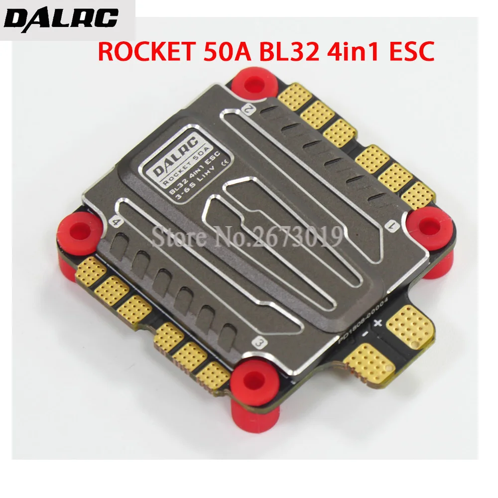 Радиоуправляемый Дрон 50A 4 в 1 ESC 3 6 S Blheli_32 LIHV DSHOT1200 бесщеточный с ЧПУ для