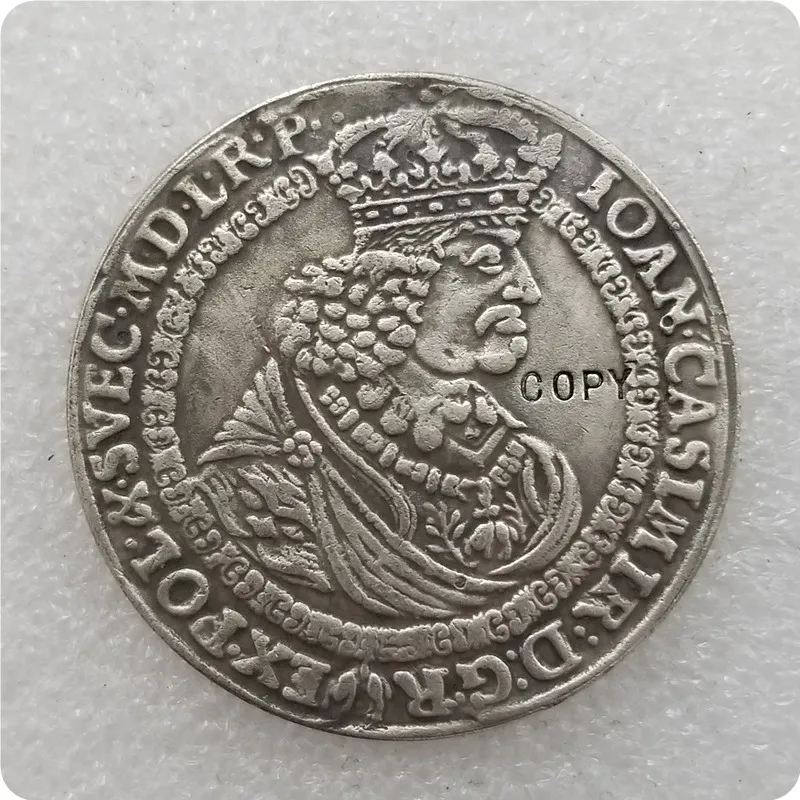 

Talar 1661 - Jan Kazimierz - Bydgoszcz - Medal - Poland Copy Coin commemorative coins-replica coins medal coins collectibles