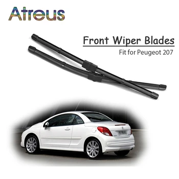 

Atreus 2pcs High Quality Long Life Rubber Front Wiper Blades For Peugeot 207 Hatchback Sedan 207 CC 2006-2012 Accessories