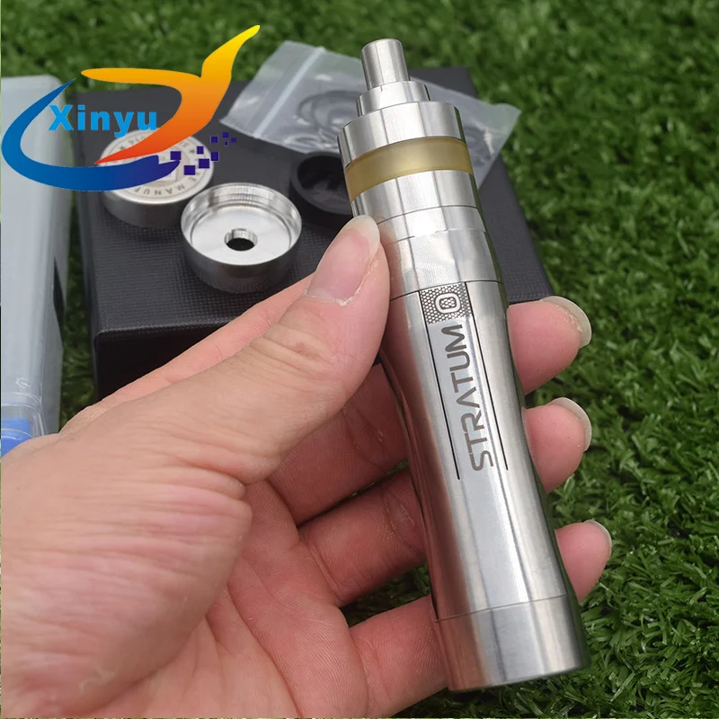 

YFTK 316L Stainless Steel mech Stratum zero mod with KAYFUN LITE rta 18650/20700/21700battery hot in Europe 26mm mechanial mod