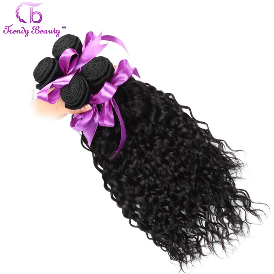 Água Peruano 100% Feixes de cabelo Humano