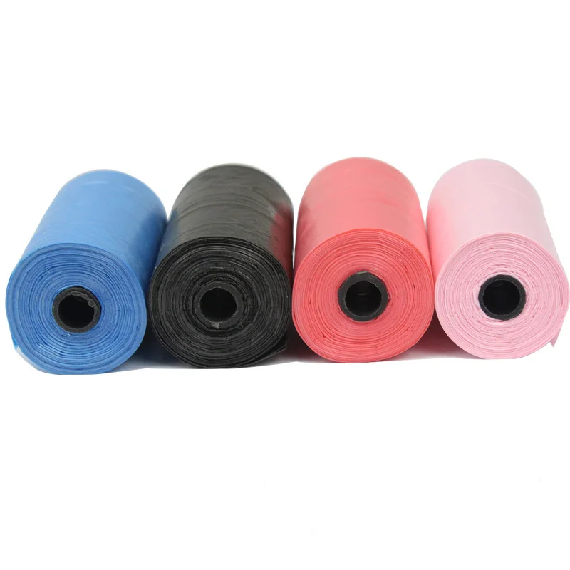 

PECUTE 20Pcs/roll Pet Cat Puppy Dog Waste Poop Refill Pick Up Clean Outdoor Travel Bags Clean-up Bag Dog Supplies Random Color