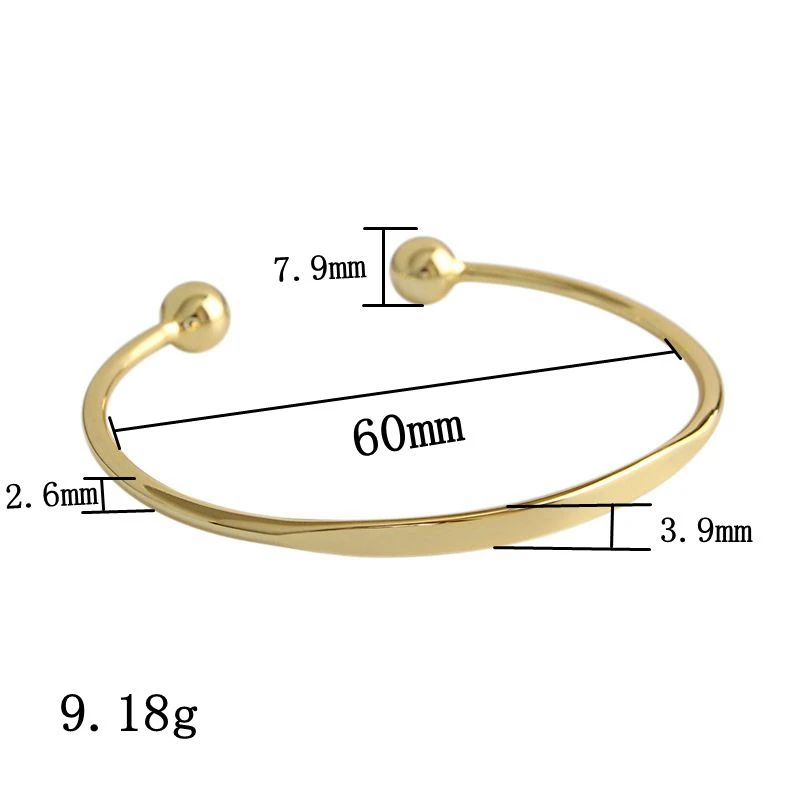 Silvology-Round-Ball-Glossy-Bangles-925-Sterling-Silver-Minimalist-Texture-Open-Elegant-Bangles-For-Women-Fashionable