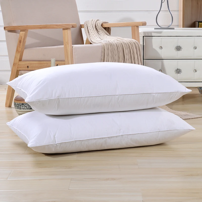 

100% Goose Down Pillows 750 Fill Power ,100% Cotton Fabric Proof Cover,Wegiht 45 OZ Filling Goose,Size 48x74cm 5-Star Pillow