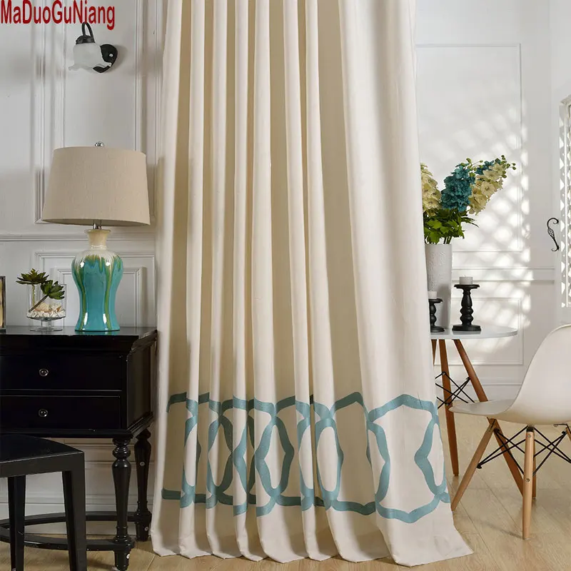 Classic Embroidered Curtains for Living Room Bedroom curtains bedroom