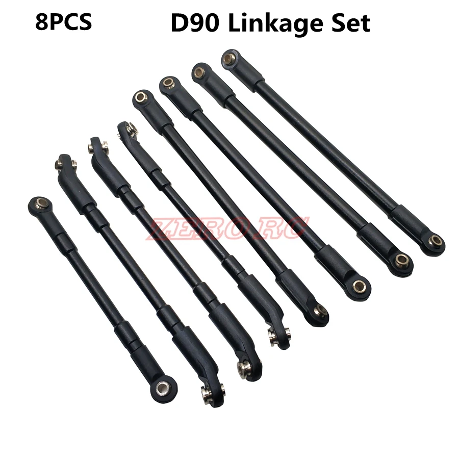 

8PCS METAL Upper + Lower Linkage Link With Plastic Rod End Set For RC4WD Defender D90 RC CAR