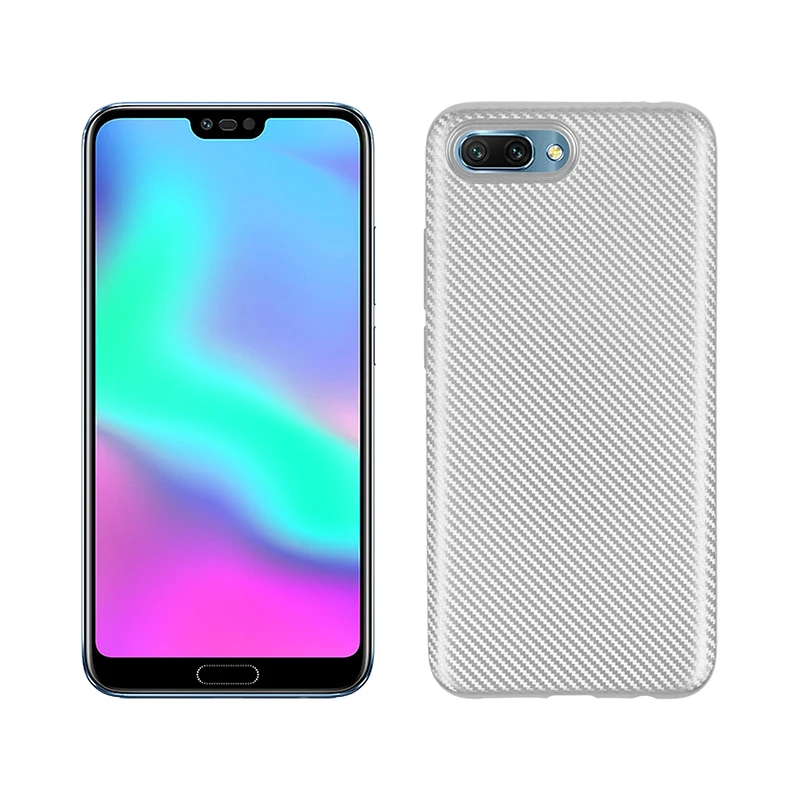 carbon fiber silicone case huawei honor 10 (4)