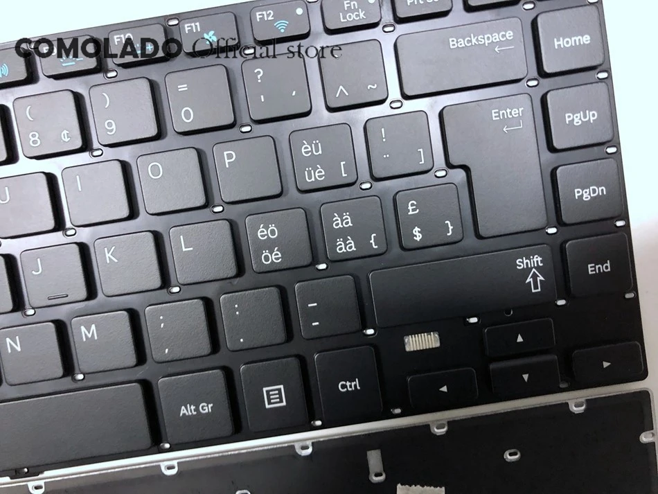 SW Swiss Keyboard for Samsung 370R4E 370R4V 450R4E 450R4V 470R4E 470R4V NP370R4E NP450R4E Black With Backlit SW Layout -2