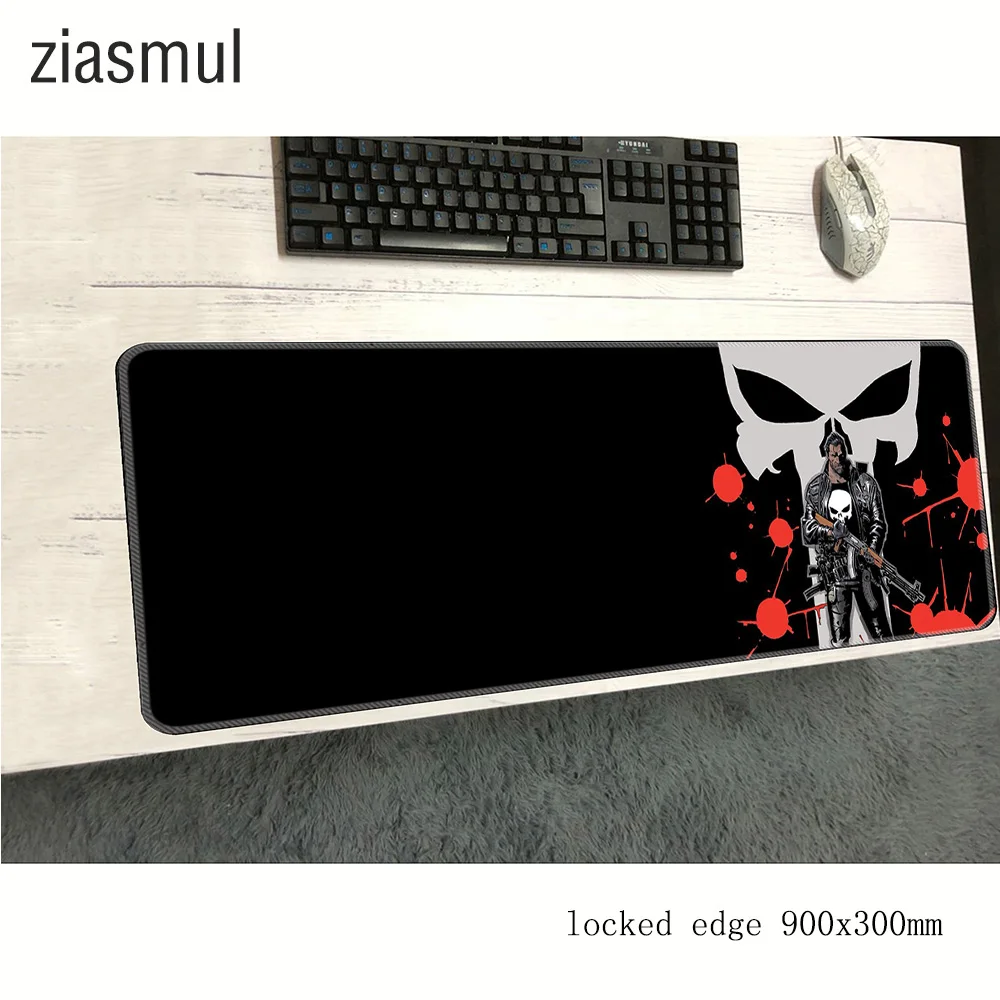 Коврик для мыши с черепом модный коврик 900x300x3 мм компьютерный игровой HD рисунком
