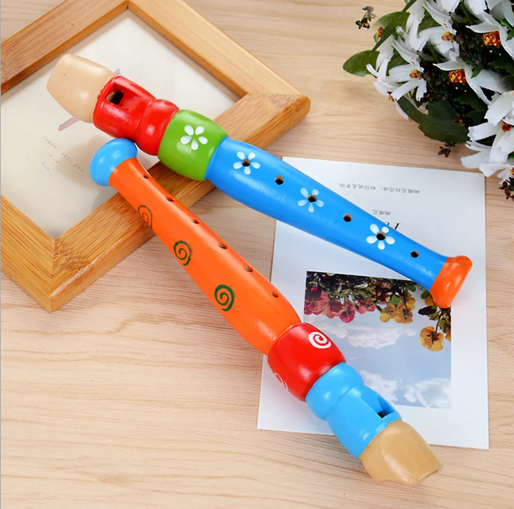 Красочная деревянная труба Buglet Hooter Bugle развивающая музыкальная игрушка для детей Детские деревянные игрушки, музыкальный инструмент