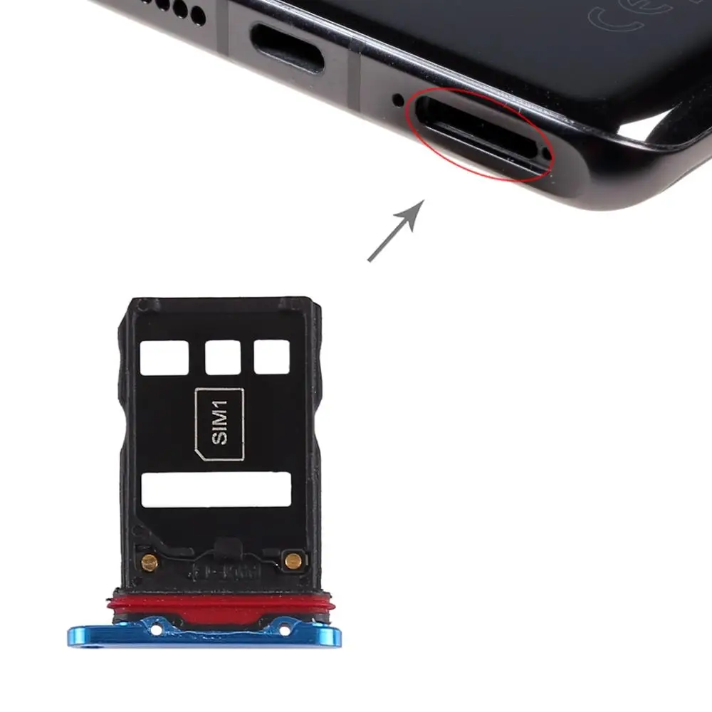

iPartsBuy SIM Card Tray + SIM Card Tray for Huawei P30 Pro
