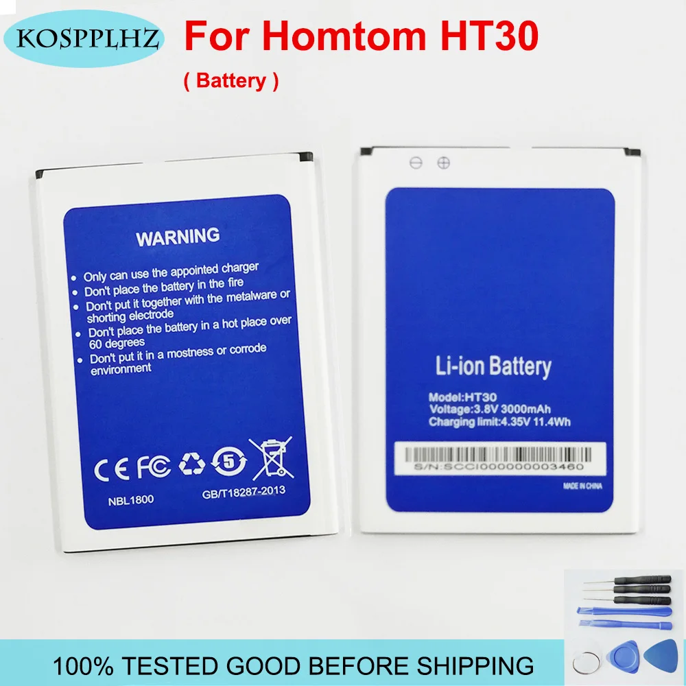

Homtom HT30 Battery 3000mAh Original For HOMTOM HT30 HT 30 PRO Smart Phone Bateria Batterie Baterij In Stock