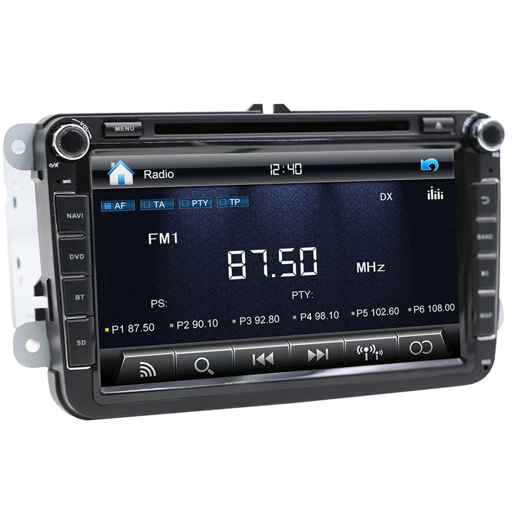 Eunavi 2 Din 8 дюймов Автомобильный dvd для VW POLO GOLF MK5 MK6 PASSAT B6 JETTA TOURAN TIGUAN с gps навигацией радио SWC Bluetooth