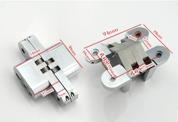 Heavy duty Self closing Invisible Spring Closer Door Hinge Invisible