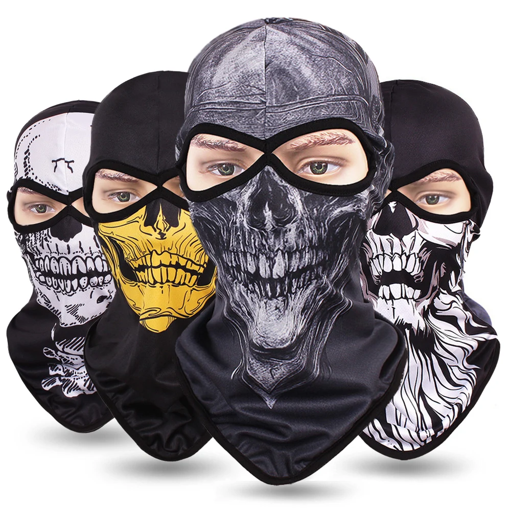 

New Balaclava Skull Mask Face Mask Motorcycle Tactical Balaclava Face Shield Breathable Biker Moto Helmet Motorcycle Mask