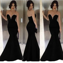 Neue Stil Black Mermaid Sexy V-ausschnitt Prom Kleider 2016 Prom kleider abendkleid