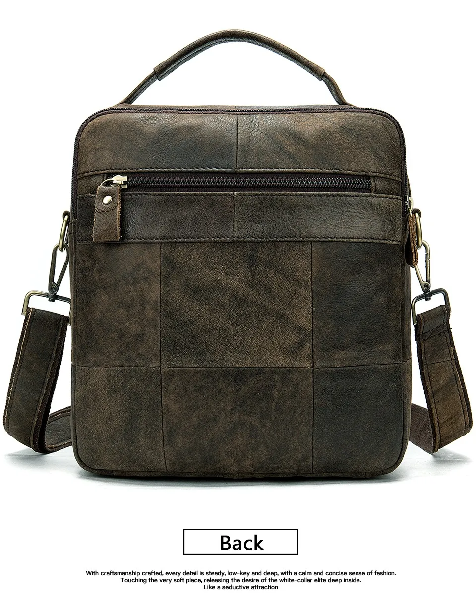 Men Shoulder Bag Men's Genuine Leather Casual Bags for Men Business Crossbody Handbag Flap Leather Bags bolsas male 24
