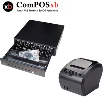 

POS cash register equipment 80MM printer and 410MM cash drawer