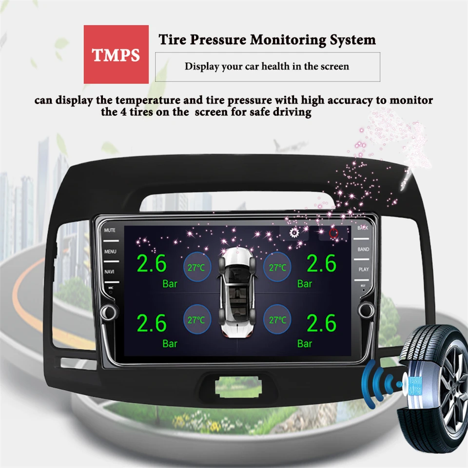 1280*720 Android 10 0 автомобильный DVD плеер для Hyundai Elantra 2007 08 2009 2010 2011 Bluetooth GPS навигация