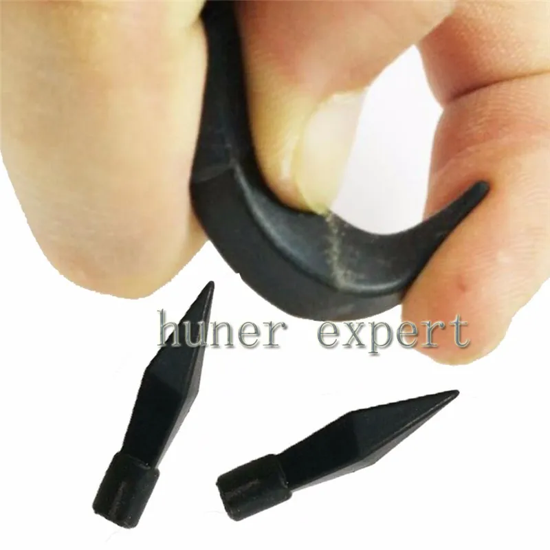 Archery-Training-Practice-Broadhead-Soft-Rubber-Arrow-Point-Inserting-Fiberglass-Carbon-Wooden-Arrow-8pcs