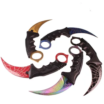

CS COLD csgo Karambit Knife Fixed Blade Counter Strike Knife Sharp Stainless Steel Camping Hunting Survival Knives with Cover