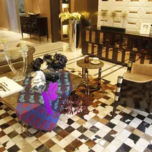 Модные художественный ковер натуральный из натуральной яловой кожи ковры и ковры для дома гостиная