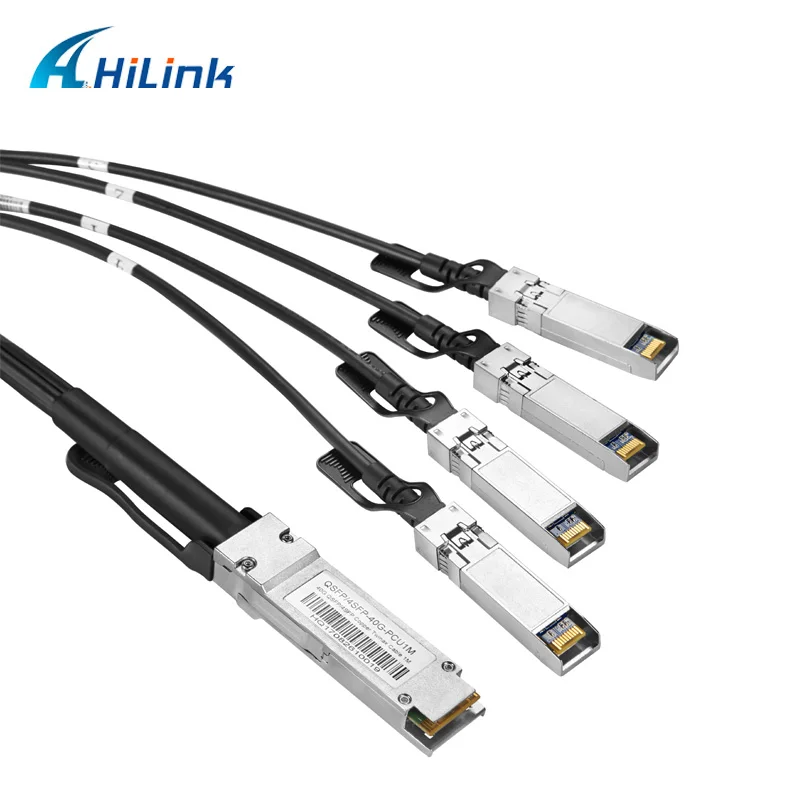 Hilinktech 40G QSFP кабель 4SFP10G CU2M 30AWG 2 м ЦАП медный прямого подключения|qsfp cable|cable 30awgcable 2m |