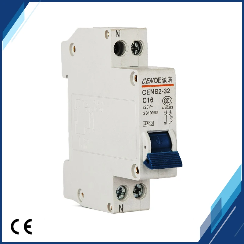 

2018 the most ideal residential distribution line protector miniature Circuit breaker mini break DPN 1P+N 16A 230V~ 50HZ/60HZ