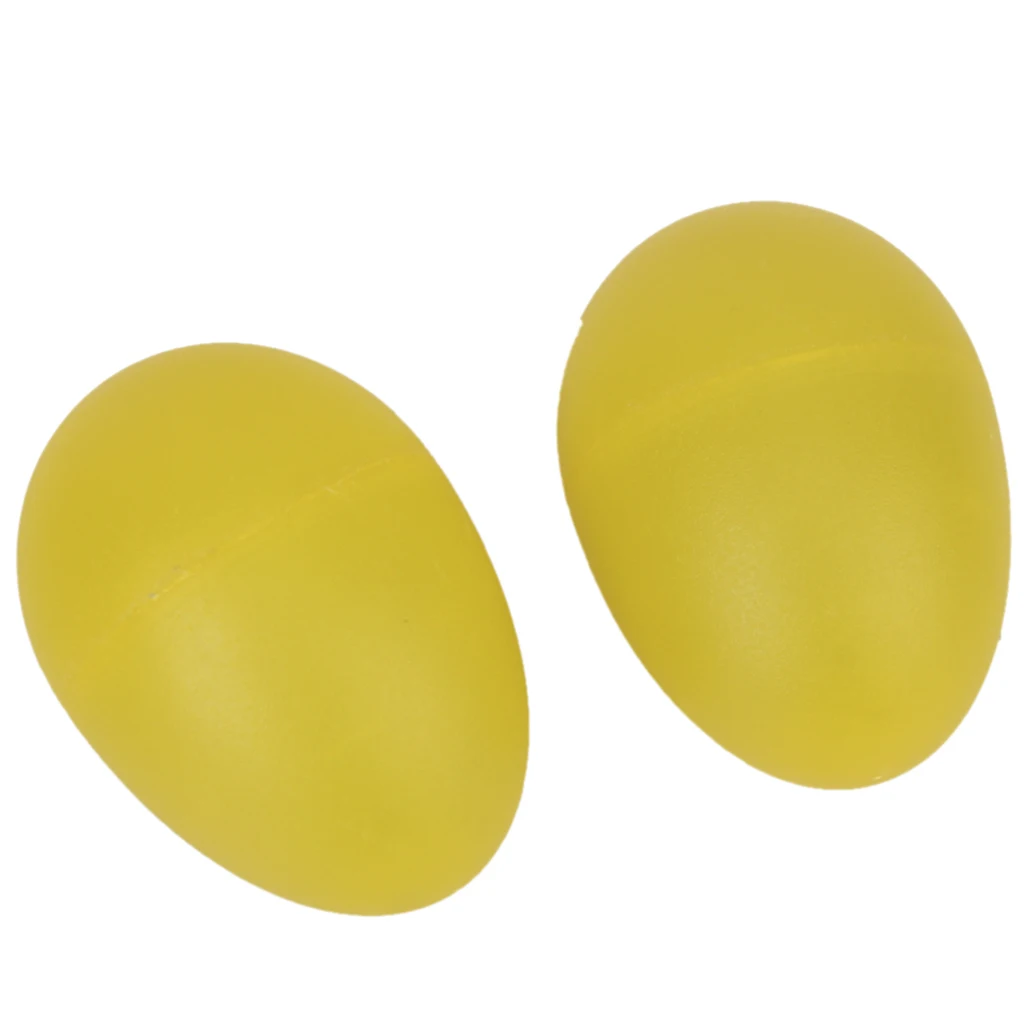 2 Pair Musical Maraca Hand Shaker Plastic Sand Egg Percussion Kids Children Toy