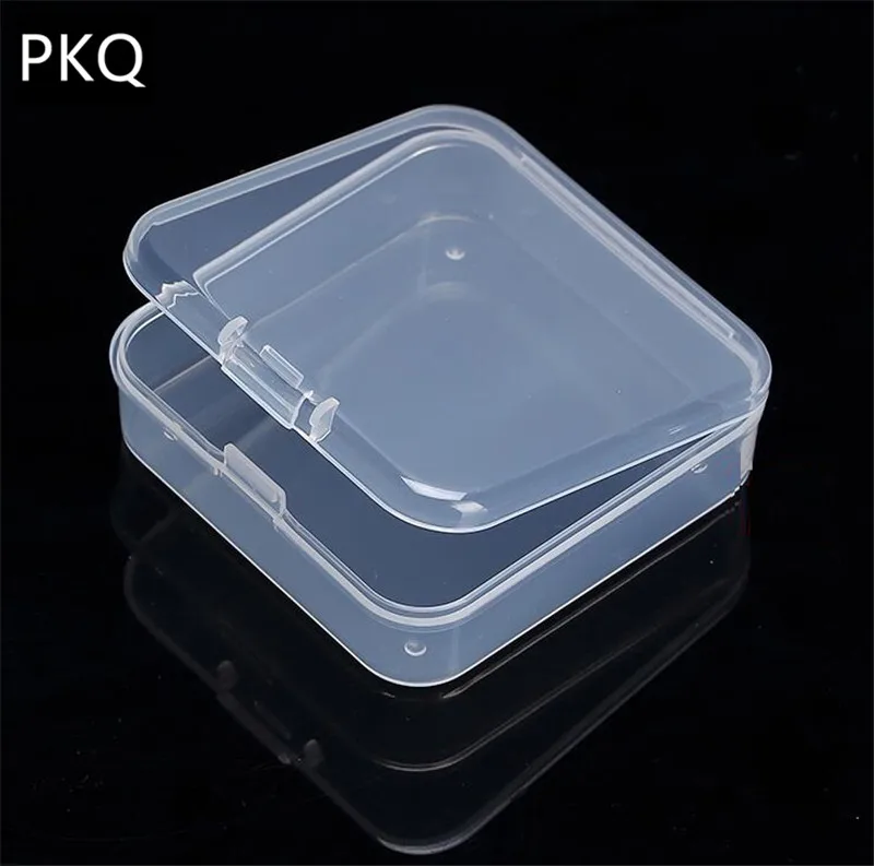 

1pcs Multi Size High Quality Transparent Plastic Storage Box Clear Square Multipurpose Display Case Jewelry Storage Organizer
