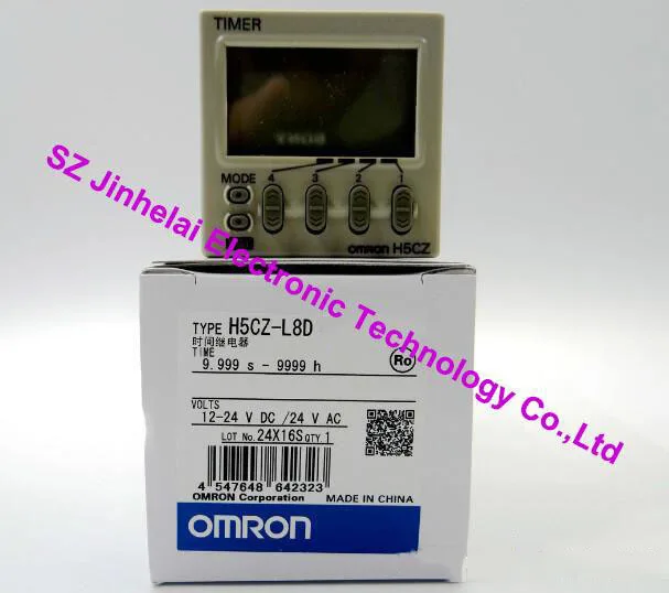 

New and original OMRON H5CZ-L8D TIME RELAY 12-24VDC/24VDC (alternative old version H5CN-XAN-Z)