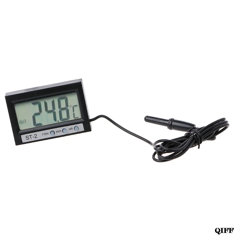 

Drop Ship In Out LCD Dual-Way Digital Car Thermometer & Clock ST2 May31