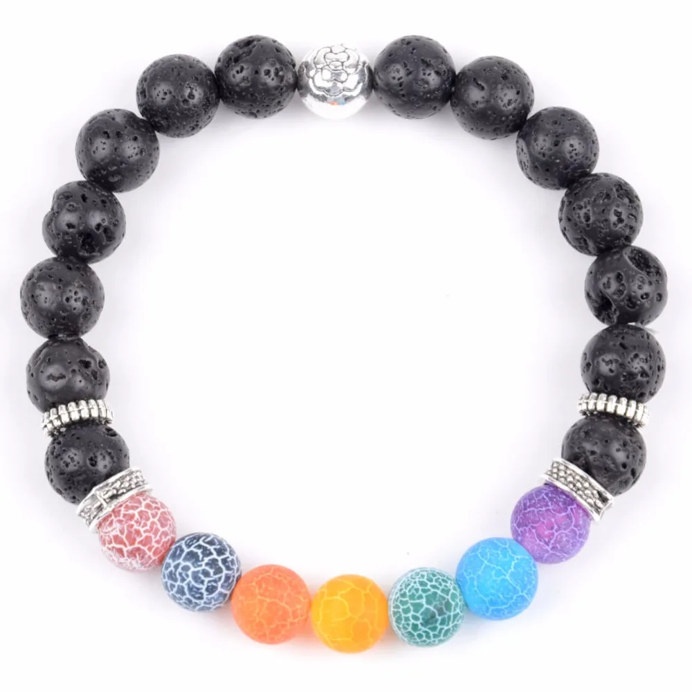 2018 Fashion Healing Bracelet Men Natural Stone Black Lava Beaded Bracelets For Women Handmade Jewelry Pulseras Dropshipping Fashion Jewelry