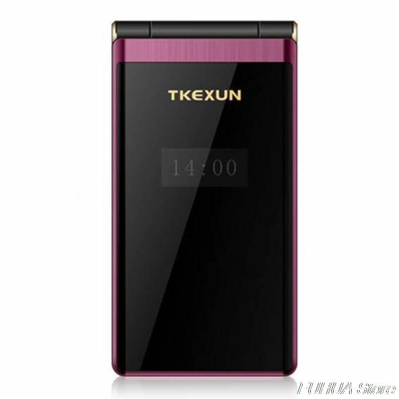 Оригинальный TKEXUN M2 откидной металлический корпус телефона двойной экран большой