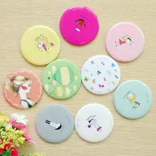 Маленький милый мультфильм карманное зеркало ручной Макияж компактные зеркала портативный мини-Косметика Мини Красота Макияж Инструменты