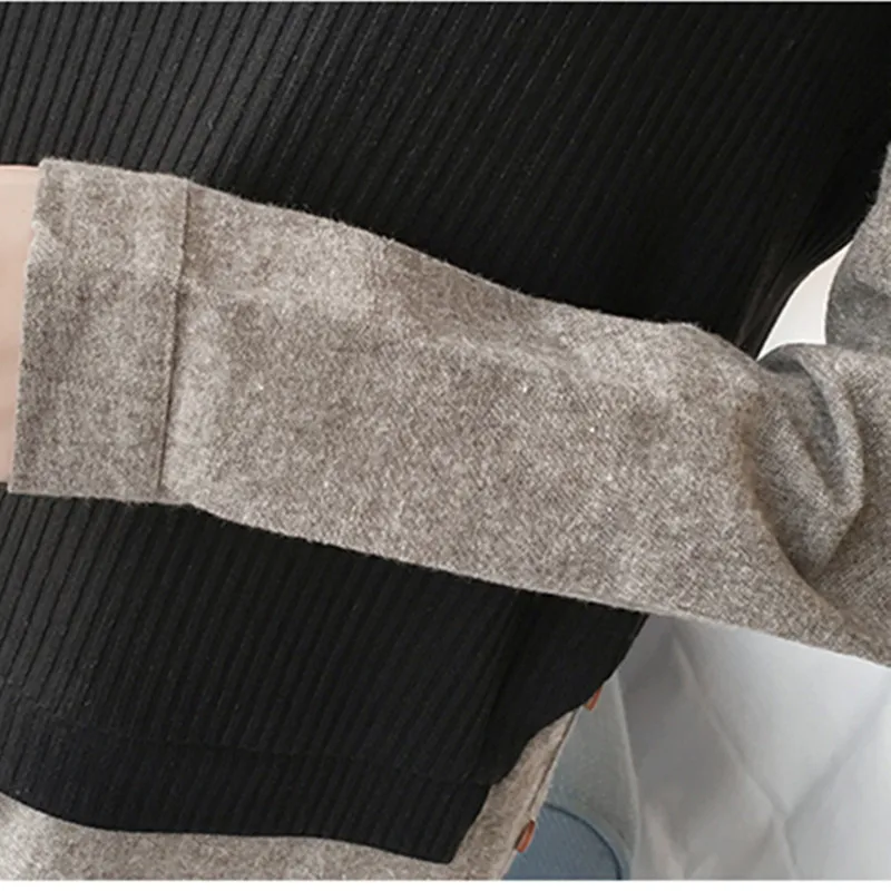 PLAMTEE Spring Long Sleeves Fake Two Long Matrenity Blouse Fashion Loose Clothes For Pregnant Women Female Shirt New 2018