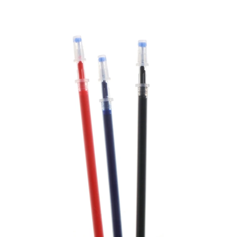 10 шт. 0,5 мм гелевый стержень для шариковой ручки Черный Синий Красный канцелярские принадлежности
