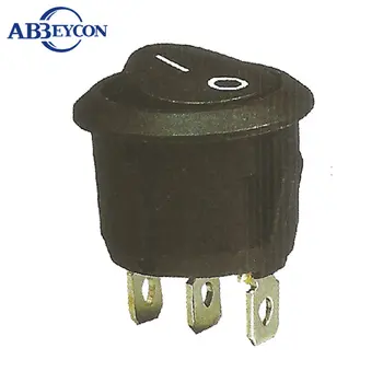 

RS245 3pin mini 10A 125V black rocker switch on-on function r19a