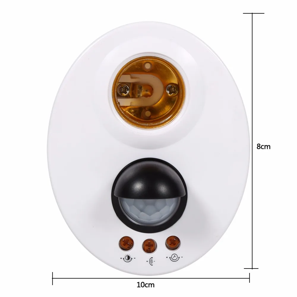 E27 инфракрасные переключатели, светодиодный светильник с цоколем, PIR датчик движения, детектор, 110 В, 220 В, ИК-датчик, автоматический настенный светильник, держатель лампы, розетка с задержкой