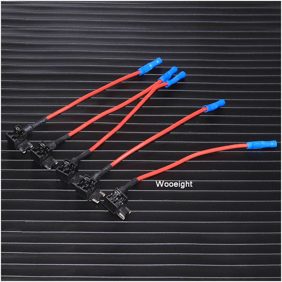 Wooeight 5Pcs Car Auto Add-A-Circuit Micro Mini Fuse Tap Adapter Holder 32V Low Profile APS ATT Micro Blade Fuse (3)