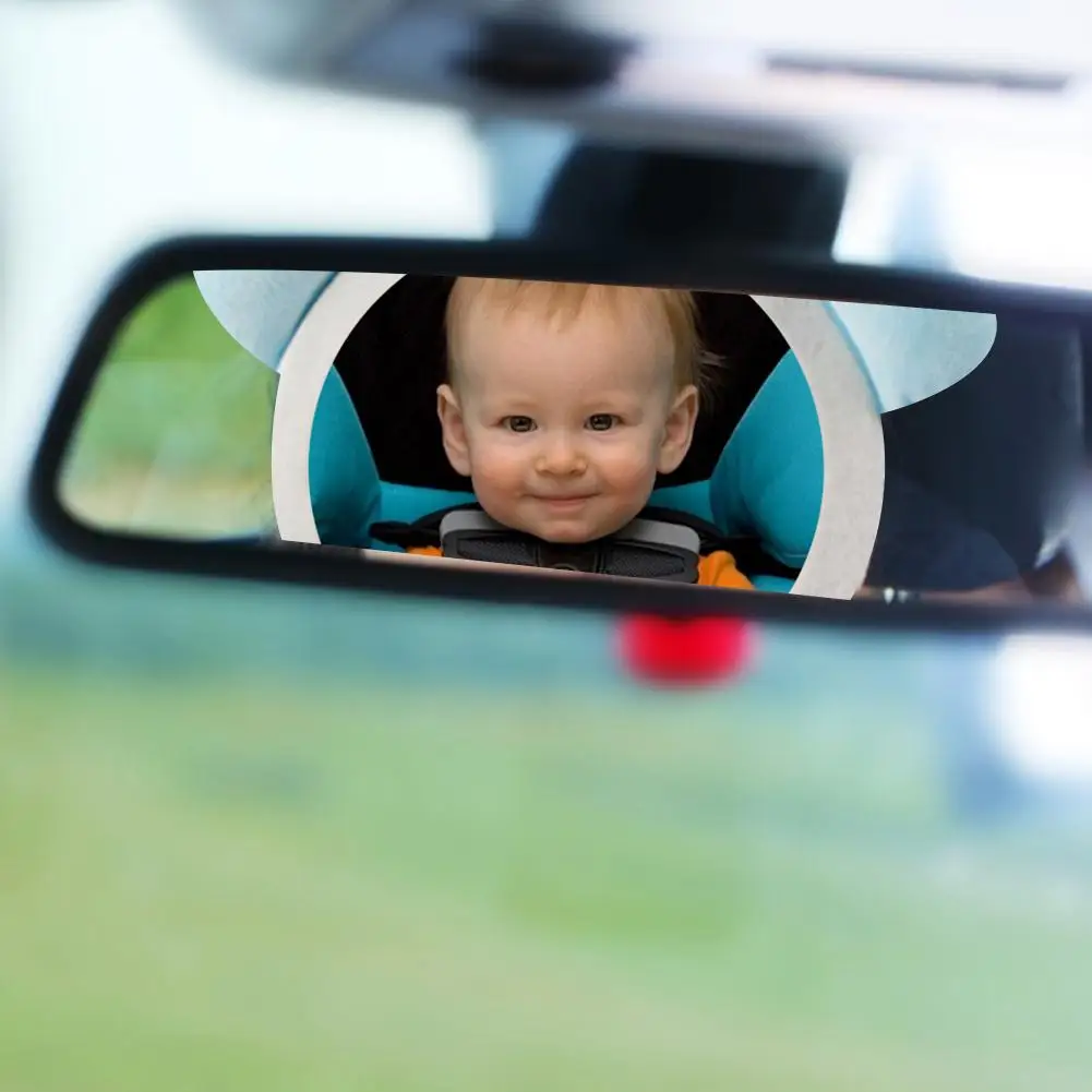 Милые детские Задние Зеркала для наблюдения, безопасное автомобильное заднее сиденье, детское легкое зеркало для просмотра, регулируемые полезные милые детские мониторы для малышей