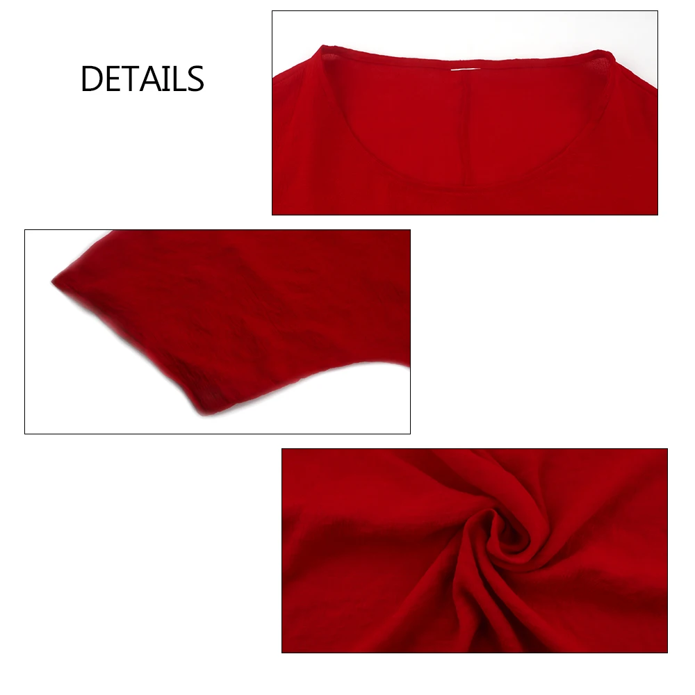 LEWVLIOD Plus Size Womens Tops And Blouses Solid Batwing Sleeve Loose Shirts Asymmetric O Neck Elegant Female Tops Summer Blusas LEWVLIOD Plus Size Womens Tops And Blouses Solid Batwing Sleeve Loose Shirts Asymmetric O Neck Elegant Female Tops Summer Blusas