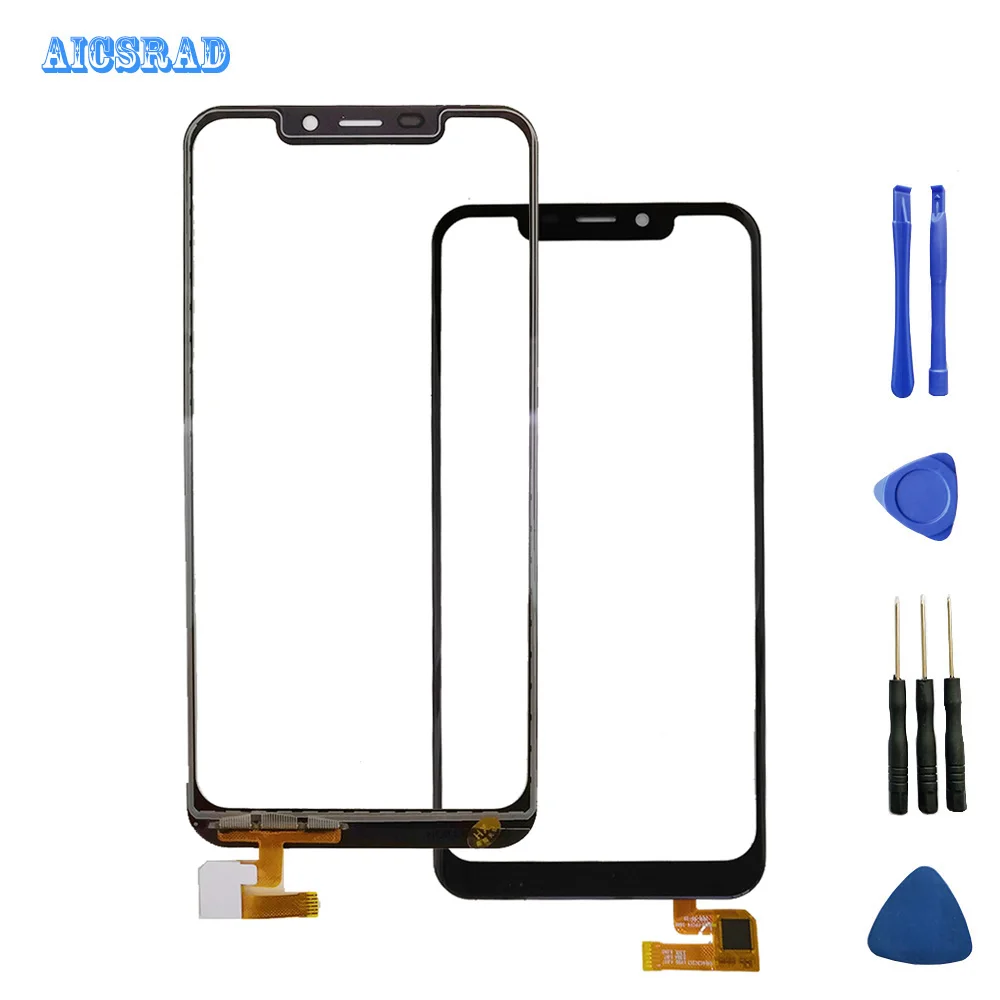 

AICSRAD For oukitel c12 Touch Screen Panel Replacement Screen Module Replacement Parts c 12 +tools +tapes