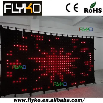 

Free shipping 2x4m P10CM LED curtain fullcolor led display