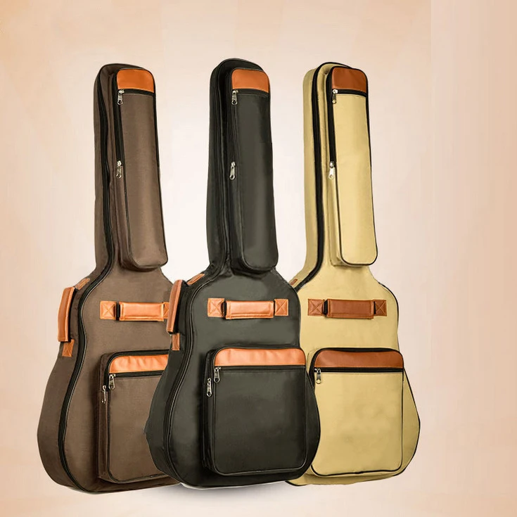 Comprar Envío Gratis bolsa de guitarra acústica folclórica de 41 pulgadas impermeable funda de guitarra de viaje 40 pulgadas funda de bolsa de guitarra 5mm de algodón acolchado