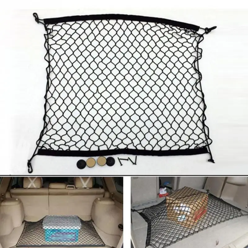 

High Quality Universal Car Trunk Rear Cargo Organizer Storage Net Luggage Bag Tail Mesh