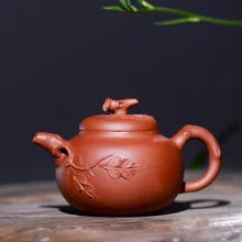 275 мл аутентичный Zisha Чайник Фиолетовый shand Исин чайник известный чистый ручной работы Тыква чайник кунг-фу чай чайник оптом