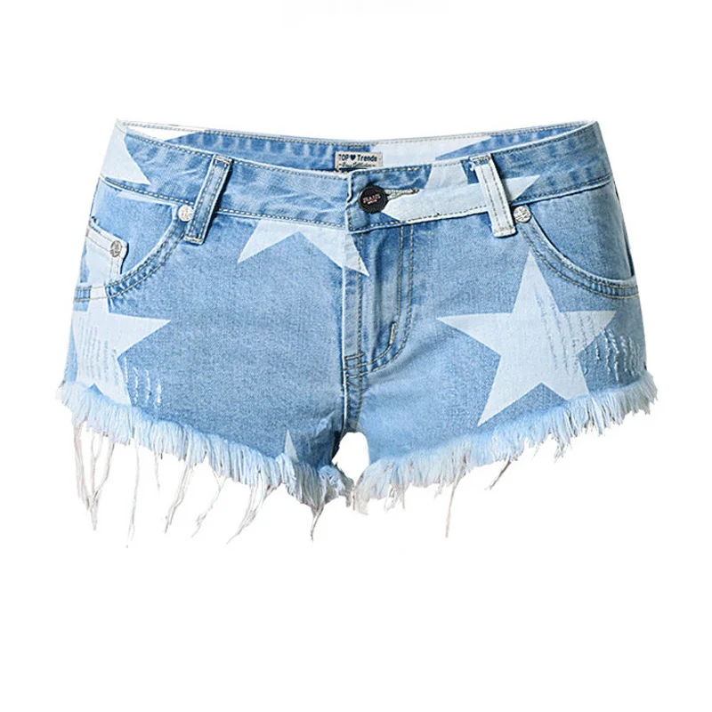 jean shorts with stars