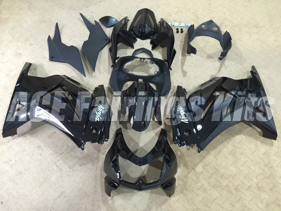 

New Injection mold ABS Fairing kit for Kawasaki ninja250 2008-2014 EX250 250 2008 09 10 11 12 13 14 fairings custom black