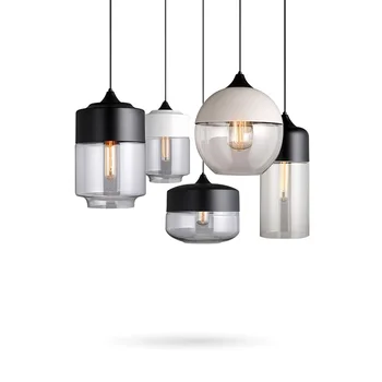 

Modern Glass bar Pendant Lights For Dining Room Indoor Home Suspension Lighting E27 Kitchen Restaurant Cafe Decor Hanging Lamp